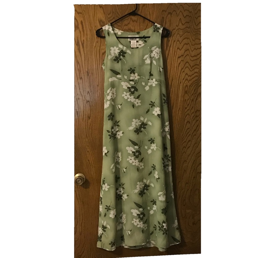 Lisa Jo - green floral dress
